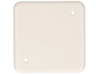 Abdeckplatte Basico Hager 86 x 86 mm Weiss