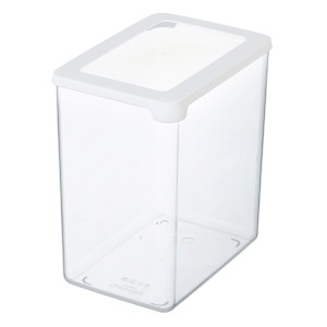 Transparenter SmartStore Trockenvorratsbehälter Vision 3,5 l mit weißem Deckel.