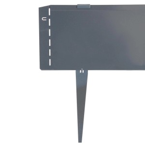 Ancrage au sol Bellissa, 20 cm, acier Corten pour bordures de gazon et de parterres.