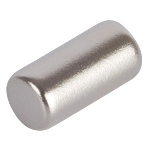 Cylindre magnétique néodyme Fix-o-moll, 4x8mm, argent. Aimant puissant pour tableaux et plus.