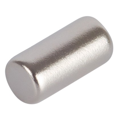 Fix-o-moll Magnetzylinder Neodym Ø 4 mm x 8 mm Silber