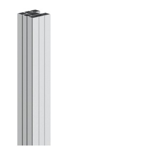 Poteau en aluminium argenté (185 cm) pour systèmes de clôture PX Garden.