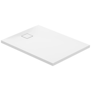 Piatto doccia rettangolare bianco Cersanit Tako Slim 120x90 cm con sifone e design sottile.