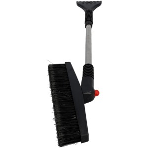 Balai à neige télescopique avec grattoir à glace, extensible jusqu'à 80 cm, pour le nettoyage auto en hiver.