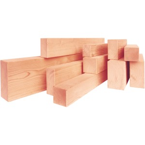 Legno da costruzione in douglasia, 2,8x4,5x200 cm, per la costruzione di terrazze.