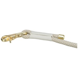 Trixie Guinzaglio estensibile Soft Rope, grigio-grigio chiaro, con moschettone e lunghezza regolabile.