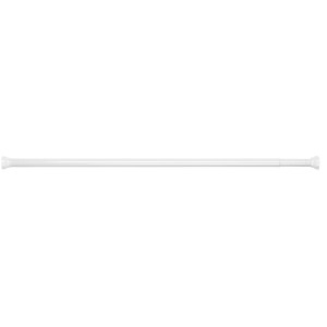 Barre de douche Spirella Kreta blanche réglable, 125-220 cm, en aluminium.