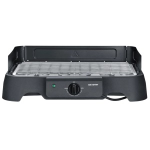 Grill de table Severin PG8593 avec grille en acier inoxydable, 2000W, pour des grillades parfaites.