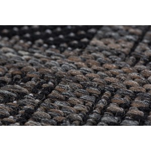 Dettaglio del tappeto da esterno Andiamo Utah color tortora, 120x170 cm. Resistente tappeto tessuto per interni ed esterni.