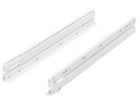 Rollenführung Überauszug Stahl pulverbeschichtet Weiss 500 mm