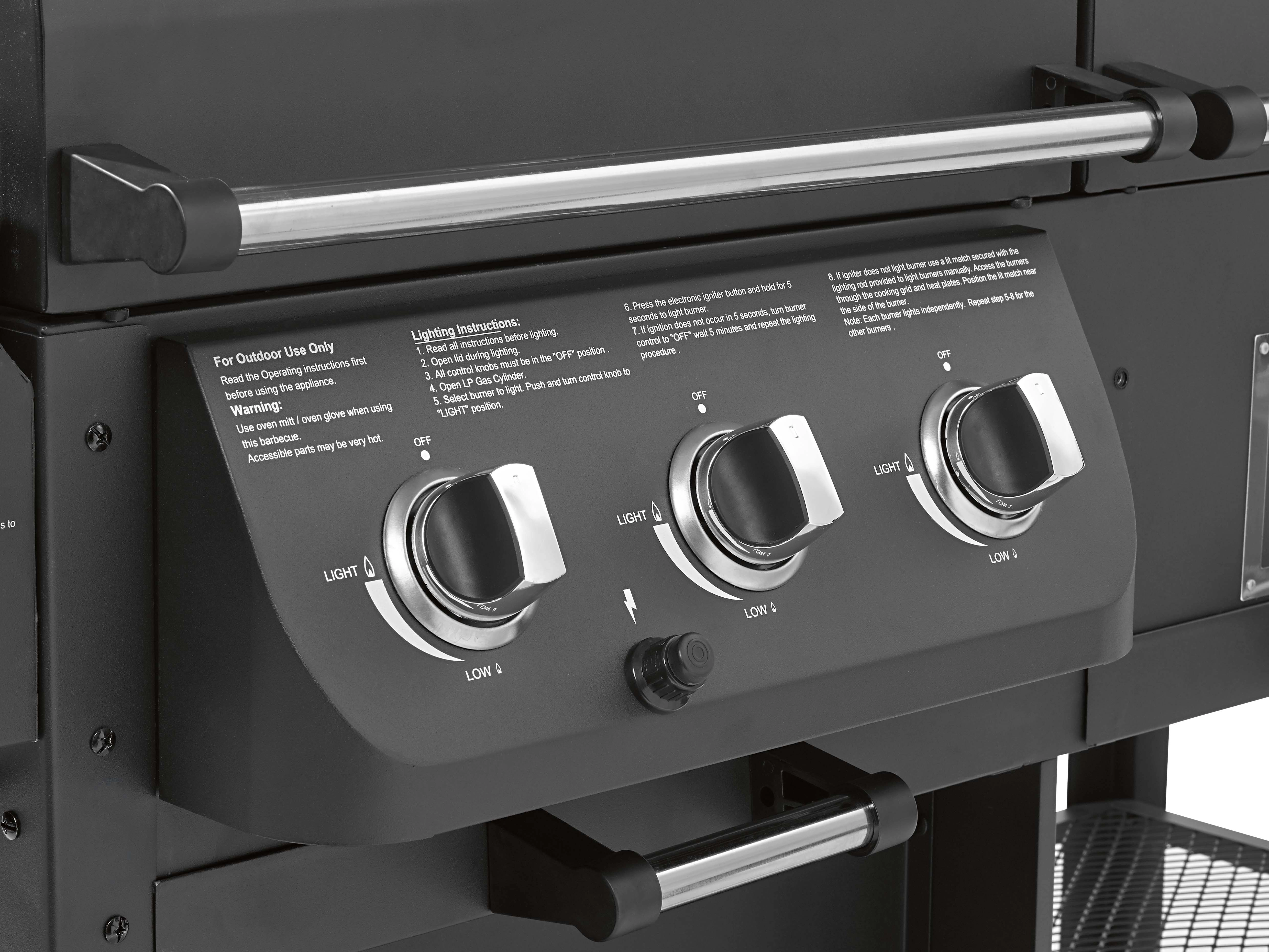 Termometro coperchio barbecue combinato Drake Jamestown max 350 °C