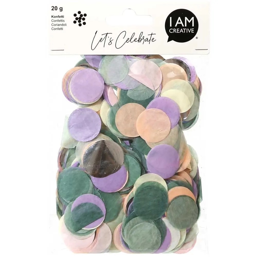 Coriandoli Colorati Viola Chiaro 50g Per Decorazione Tavolo – Perfetti Per Compleanni E Matrimoni