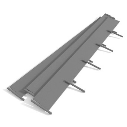 Rasenkante Metall pulverbeschichtet Anthrazit 10 x 100 cm