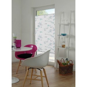 Store plissé Gardinia Concept décor branche, 50x130 cm, occultant et translucide.