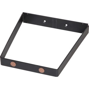 Piètement de banc noir en V, 400x420 mm, pour intérieur et extérieur.