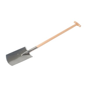 Vanga da giardino LUX con battistrada, manico in frassino, lunghezza 85 cm.