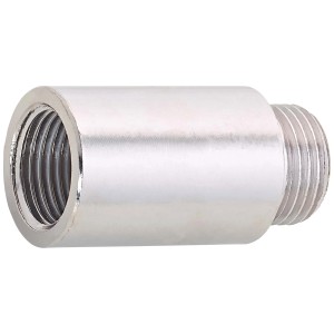 Prolunga per rubinetto in ottone cromato, 40 mm, per raccordi filettati.