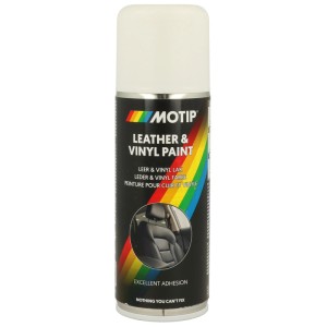Motip Spray cura pelle RAL 9016 Bianco opaco, bomboletta da 200ml per riparazione vernice.
