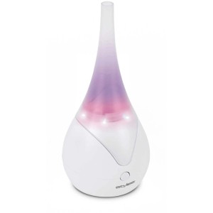 Diffuseur d'arômes Luna blanc avec changement de couleur pour huiles parfumées, idéal pour parfumer la pièce.