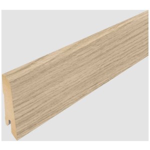 Plinthe Egger L608 Berdal chêne clair, 60x17mm, longueur 2,4m pour une finition propre.