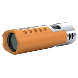 GoView Monokular Zoomr HD 8x25 in Sunset Orange mit Magnesiumgehäuse.