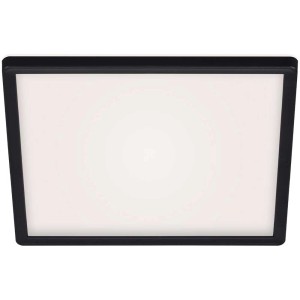 Panneau LED Brilo Panel Slim noir, 42x42 cm, 22W, lumière blanche neutre.