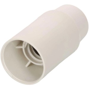 Douille lisse blanche E14 M10 x 1 pour installation de lampe.