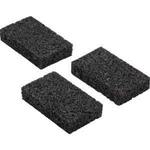 Pads de support noirs (48 pcs) pour sous-structure de terrasse, 9x6x0,8 cm, pour protection du bois.