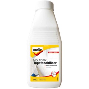 Flasche Moltopix Tapetenablöser 500ml für einfaches Entfernen von Tapeten.