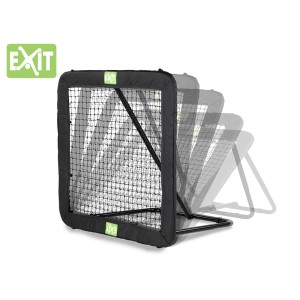 EXIT Kickback Multisport Rebounder L (124x124cm) mostrato in diverse angolazioni.