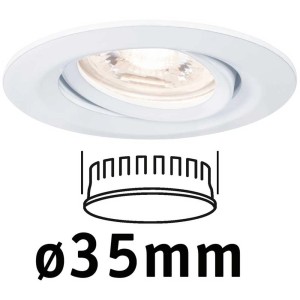 Spot encastrable LED Paulmann Nova Mini, orientable, blanc, 4W, 310lm. Idéal pour éclairage spot.