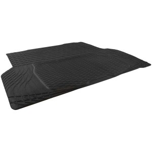 Tappetino baule Cartrend nero in plastica, 108x140 cm, tagliabile e facile da pulire.
