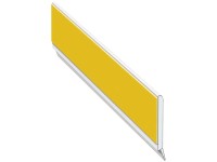 Roro Flachleiste mit Lippe PVC Weiss Höhe 3 cm / Länge 150 cm