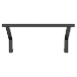 Cozze support LED pour cuisine extérieure Elements 52 cm, revêtement poudre noir.