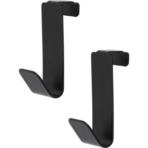 Due ganci neri Denpanels per il fissaggio a pannelli.