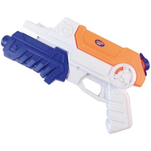 Happy People Pistolet à eau WK 290, lance à eau avec réservoir de 300 ml, design bleu et orange.