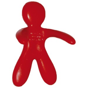 Roter Mr. & Mrs. Lufterfrischer Pepper Mint für Auto, einfache Befestigung.