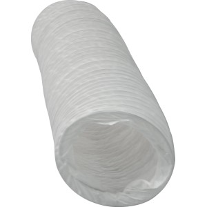 Tubo flessibile Marley bianco (2,5 m) in plastica per sistemi di ventilazione, Ø 100 mm.