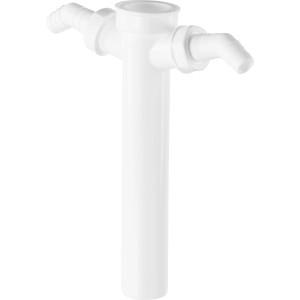 Tube réglable blanc (44,8 mm) pour rallonge de siphon sous l'évier.