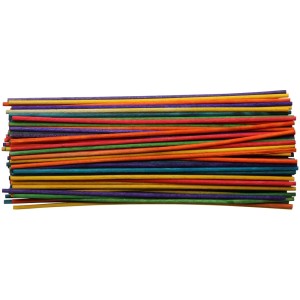 Tiges rondes colorées, Ø 2 mm, longueur 148 mm, 100 pièces, pour les loisirs créatifs et les fournitures artistiques.