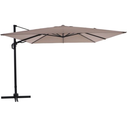 Ampelschirm Bonbeach Beige mit Kurbelmechanik Ø 299 cm