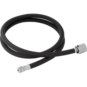 Tubo flessibile di ricambio per miscelatore cucina baliv KI-5094, tubo in nylon nero con raccordi in ottone.