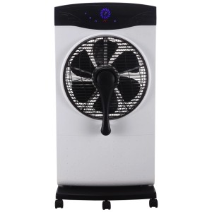 Rafraîchisseur d'air Sonnenkönig Air Fresh 5S, ventilateur tour blanc-noir avec humidificateur et écran LED.