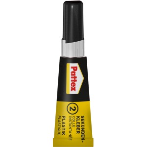 Pattex Plastix colla istantanea, tubo da 2g con penna attivatore per plastica.