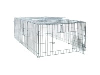 Trixie enclos Natura avec couvercle galvanisé 216 x 65 x 116 cm
