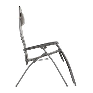 Lafuma Relax RSXA Clip XL Batyline® Terre, lettino prendisole regolabile grigio.