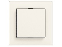 UP-Abdeckset Frontplatte und Druckknopf zu Druckschalter EdizioDue Feller Weiss