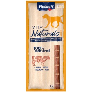 Vitakraft snack per cani con manzo, 2 pezzi. Snack naturale per cani con manzo.