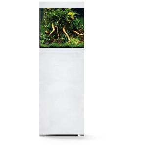 Oase Aquarium-Set Styleline 85 Bianco con mobile e piante.