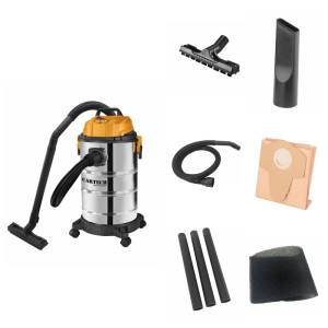 CarTech Aspirateur eau et poussière NTS30L/Inox 30 l